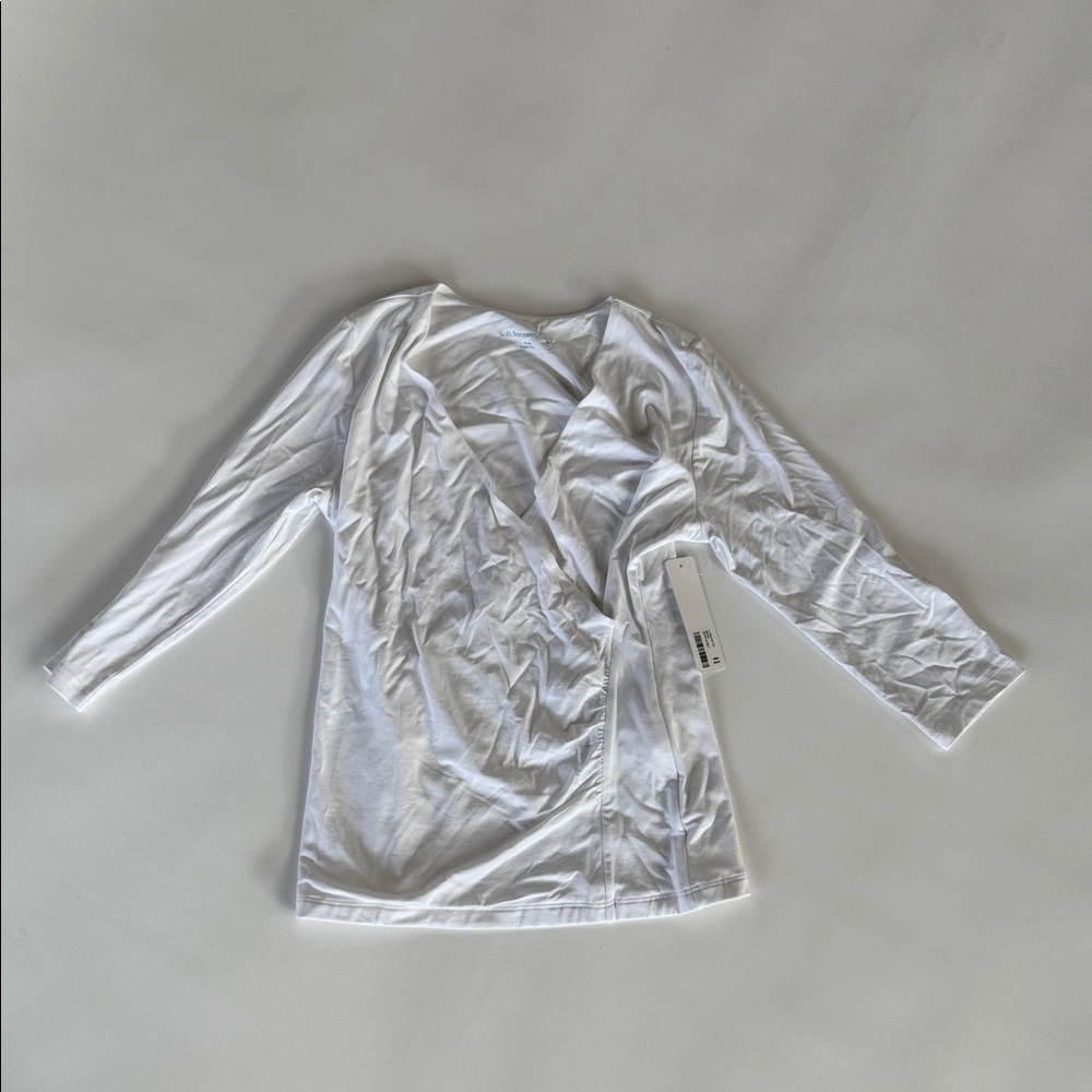 Soft Surroundings Alyssa Knit Top in White NWT - Picture 2 of 4